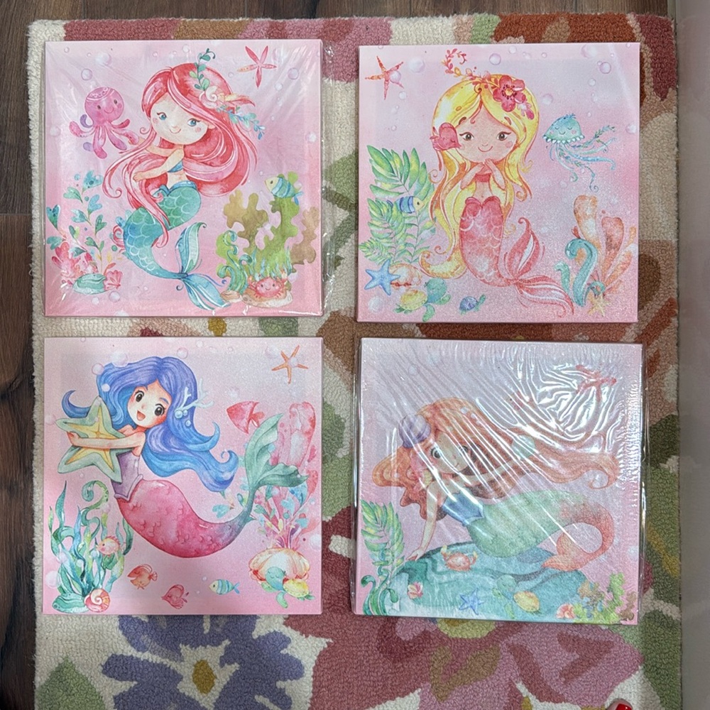 Mermaid canvases